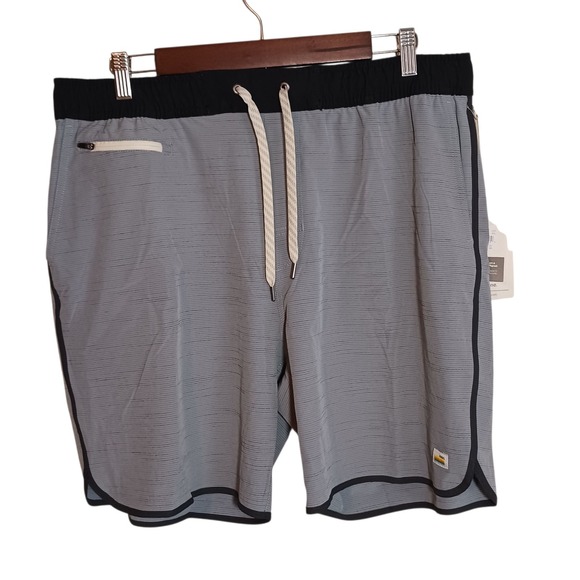 NEW! Vuori Banks‎ Short Shade Slub Stripe V330 7.5" Men's XXL NWT - Picture 1 of 5